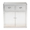 Baxton Studio Serge Silver Metal 2-Door Accent Storage Cabinet 160-10242 - alternate 2